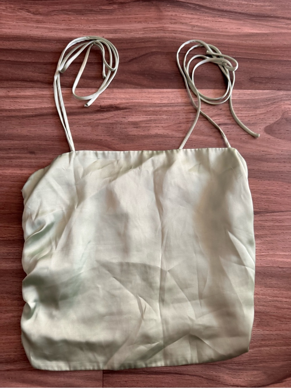 Urban Outfitters Sage Tie-Strap Satin Camisole